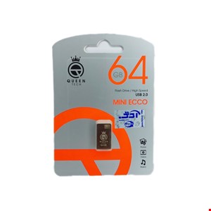 فلش مموری کوئین تک مدل مینی اکو ظرفیت QUEEN TECH MINI ECCO 64G
