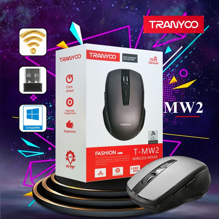 مشخصات ماوس بلوتوث 6 کلید TRANYOO مدل T-MW2